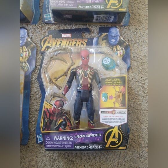 Avengers Infinity War IRON MAN, WAR MACHINE, THOR, IRON SPIDER FIGURES BRAND NEW - Picture 5 of 6